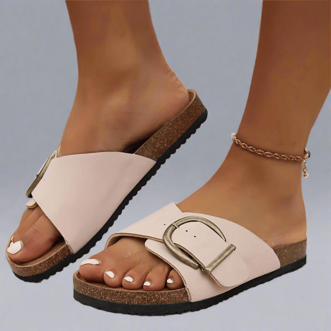 Aileen | Buckle Slide Sandals