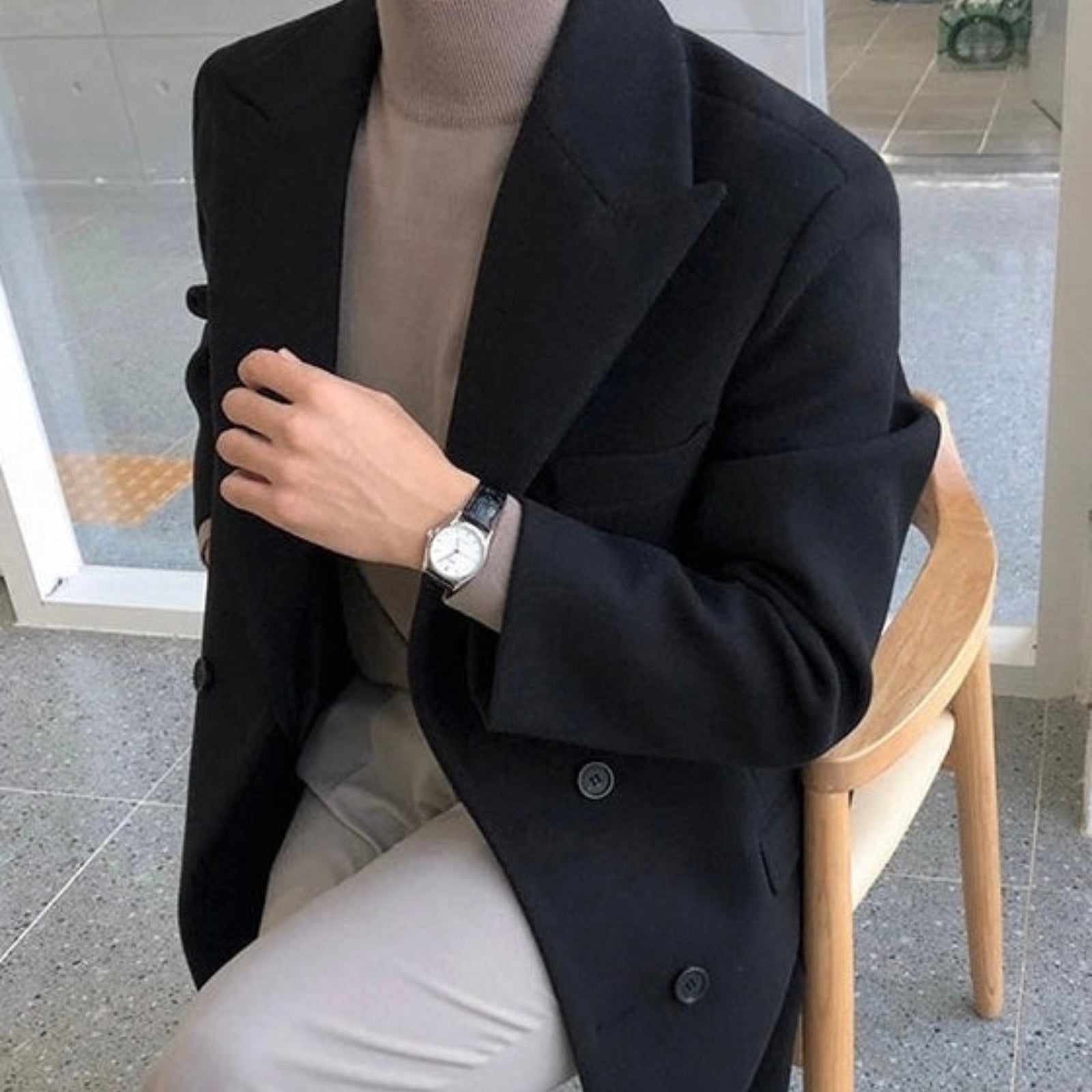 Michael | Stylish Men's Double-Breasted Coat