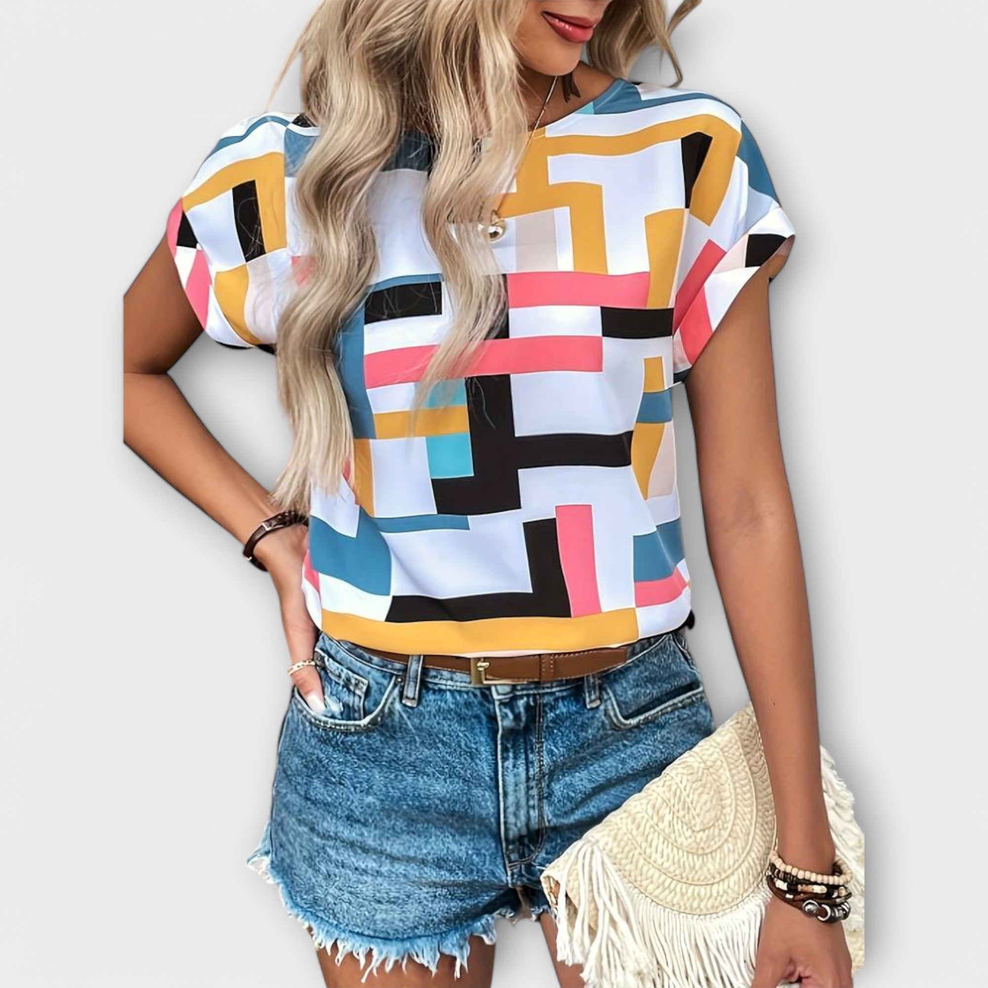 Chloe - Short Sleeve Blouse