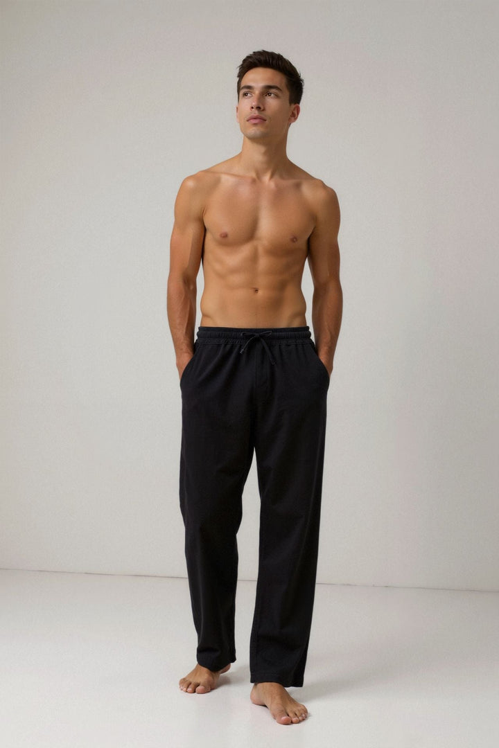 BENSON Cotton & Linen Blend Drawstring Pants