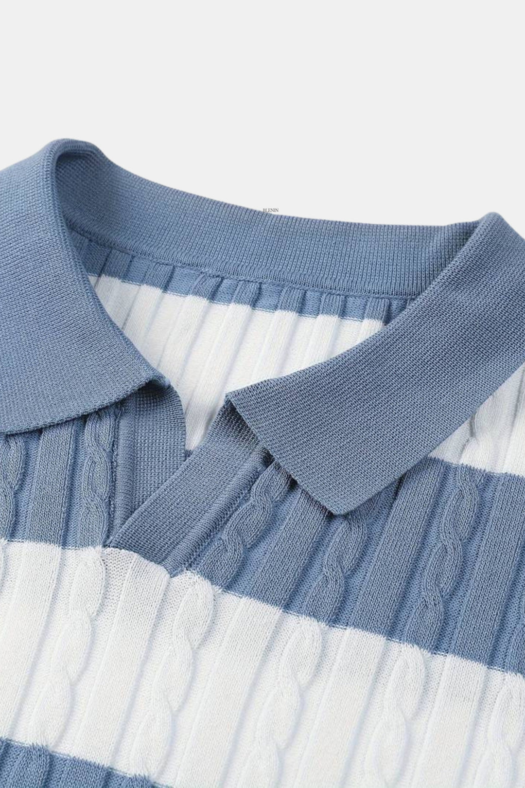 BENSON White Stripe Polo