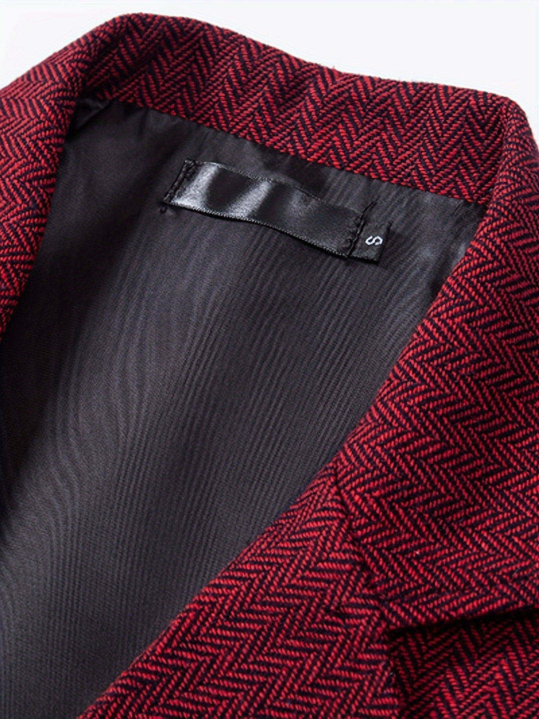 Christopher | Men's Houndstooth Vest with a Vintage Lapel And Double-Breasted Design