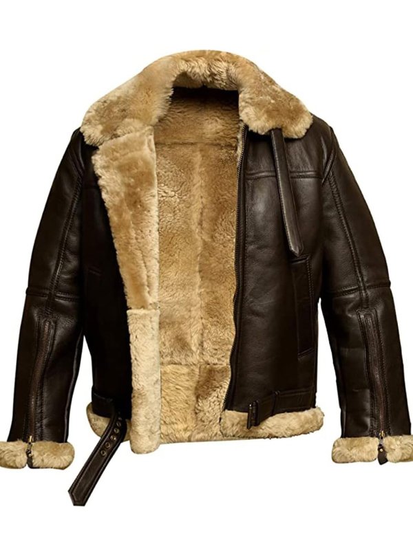 Aiden | Classic Shearling Leather Jacket