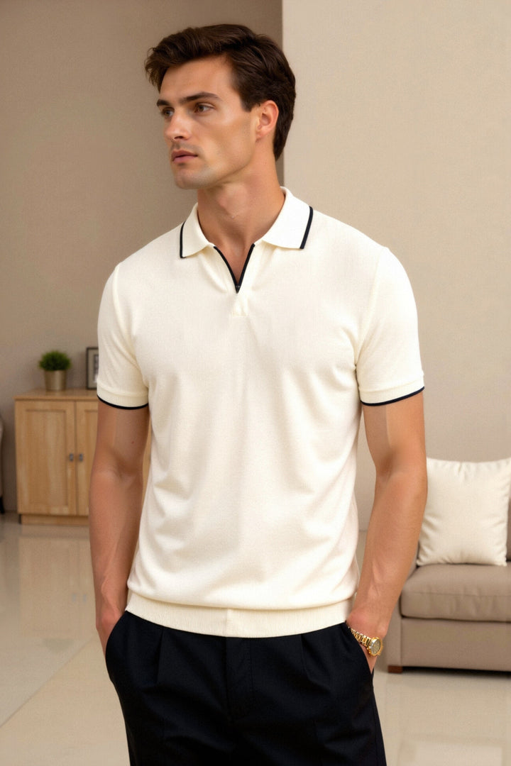 BENSON Contrast Slim Fitted Polo