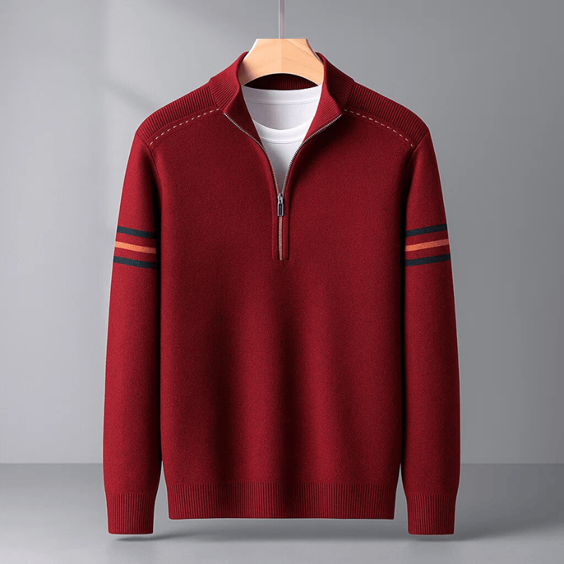 David | Modern Half-Zip Sweater Ease