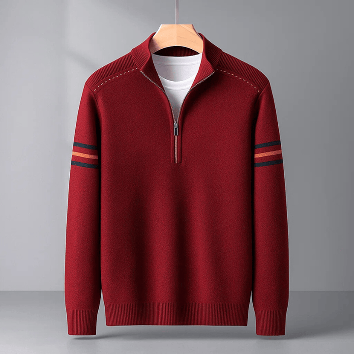 David | Modern Half-Zip Sweater Ease