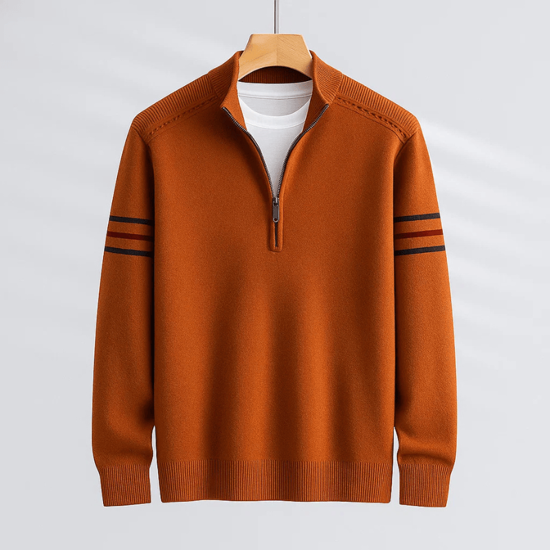 David | Modern Half-Zip Sweater Ease