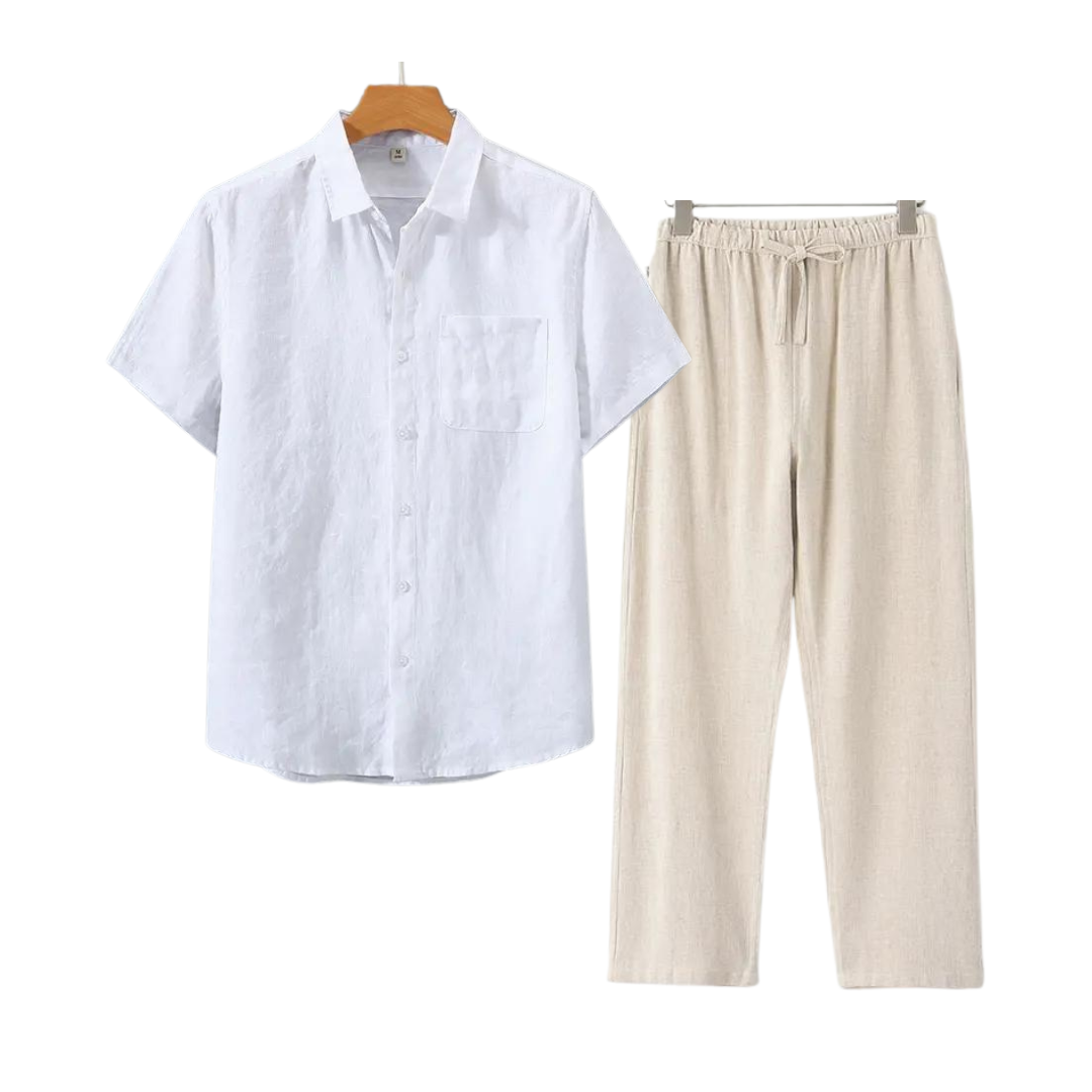BENSON Linen Set (Short)