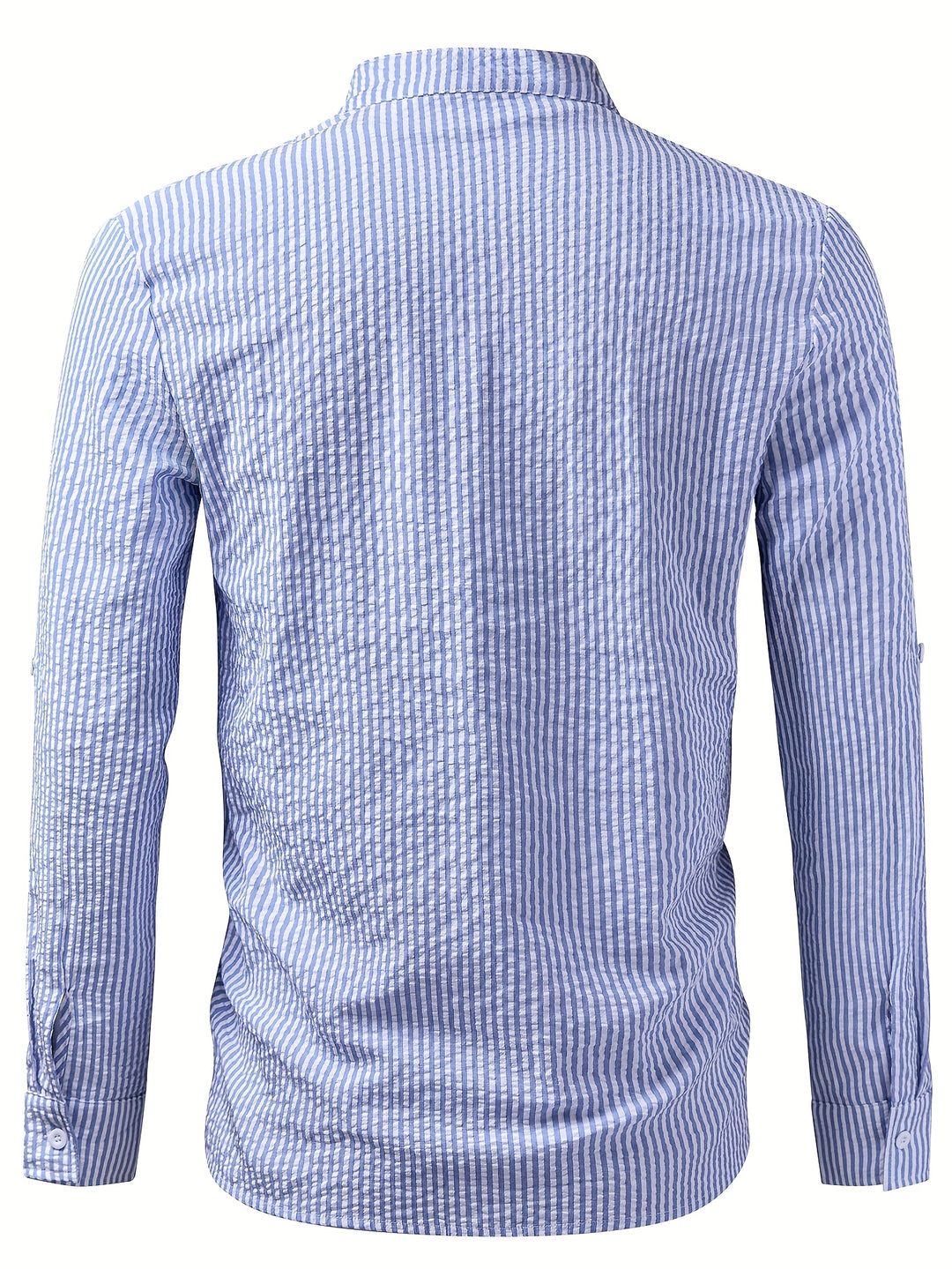 Alejandro |  Blue and White Striped Long Sleeve
