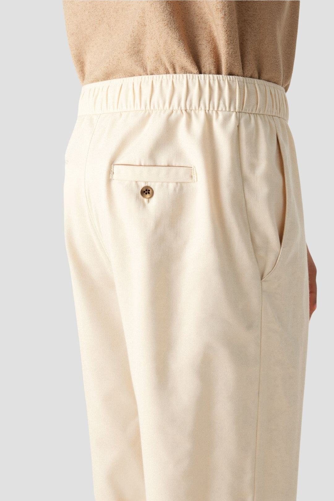 BENSON Regular Fit Linen Loose Pants