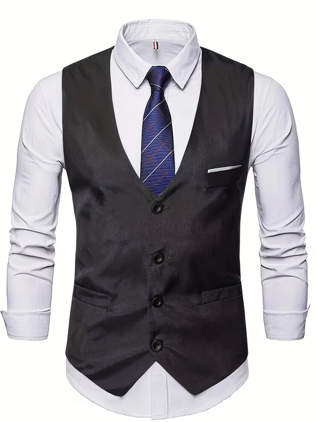 David | Slim-Fit Four-Button Suit Vest