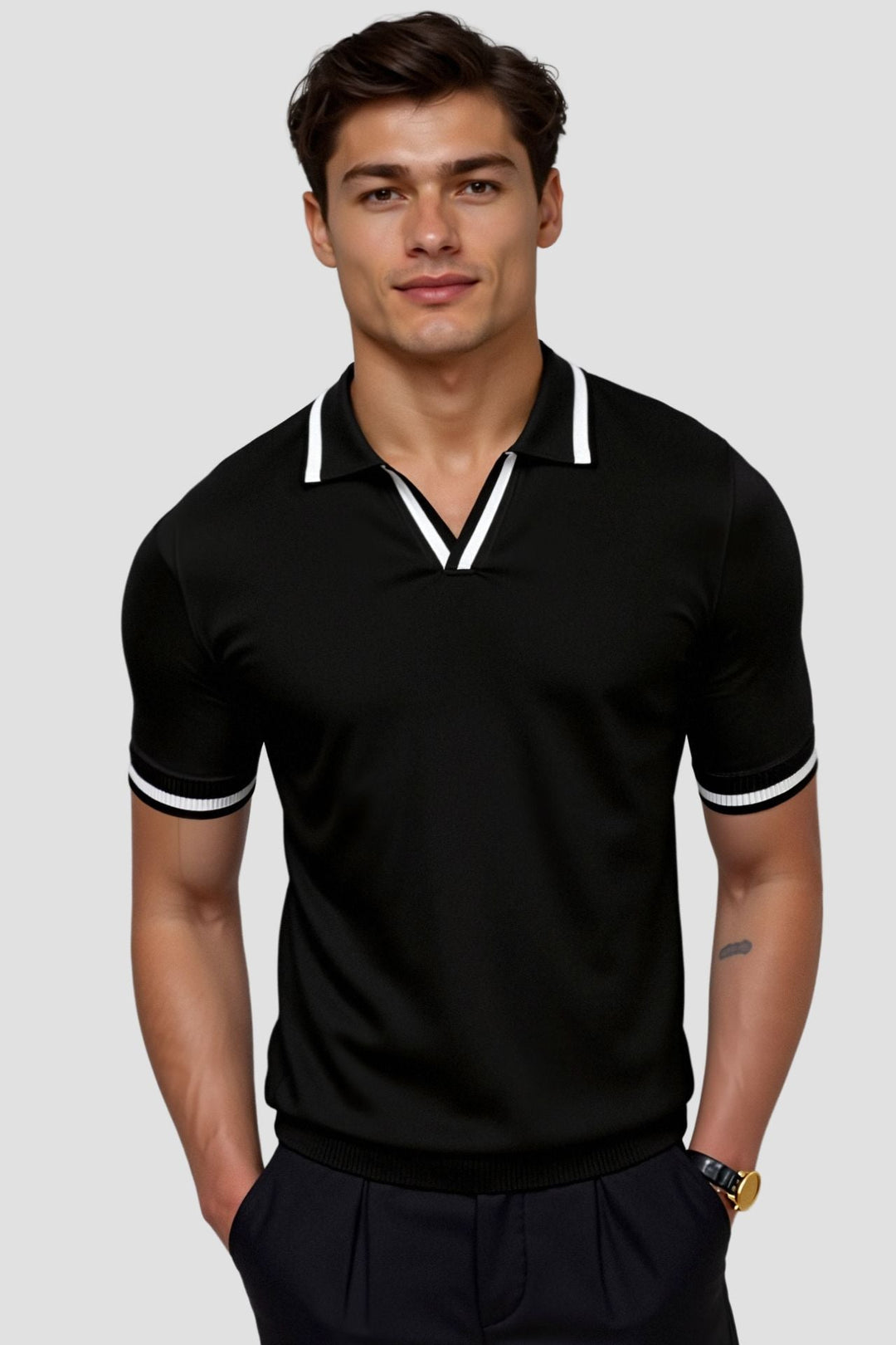 BENSON Contrast Slim Fitted Polo