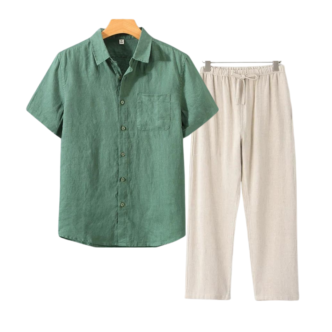 BENSON Linen Set (Short)
