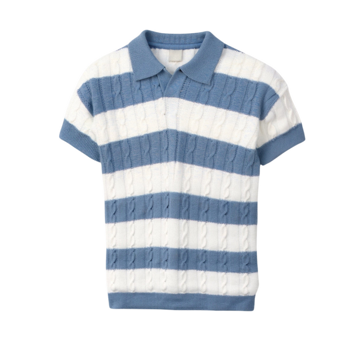 BENSON White Stripe Polo