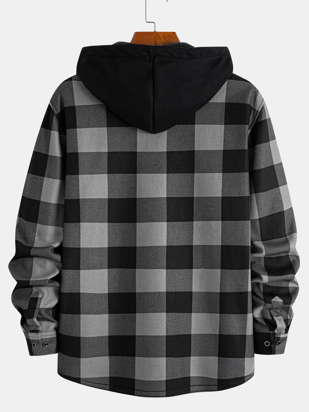 David | Flannel fleece lined hoodie shirt