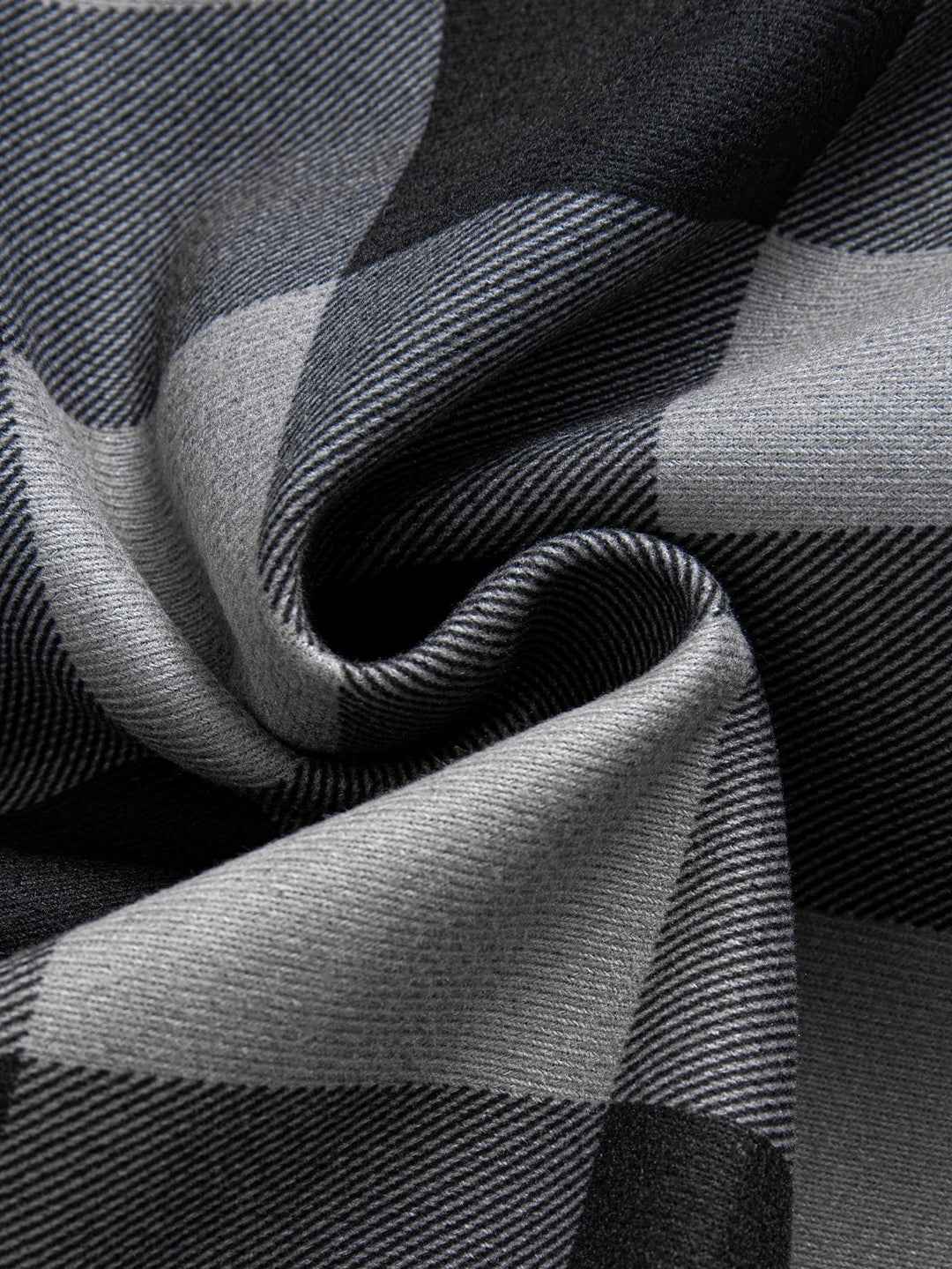 David | Flannel fleece lined hoodie shirt