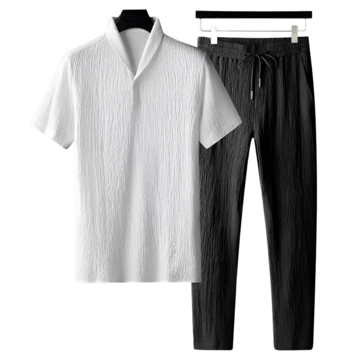 Cotton Polo & Pantalon Set