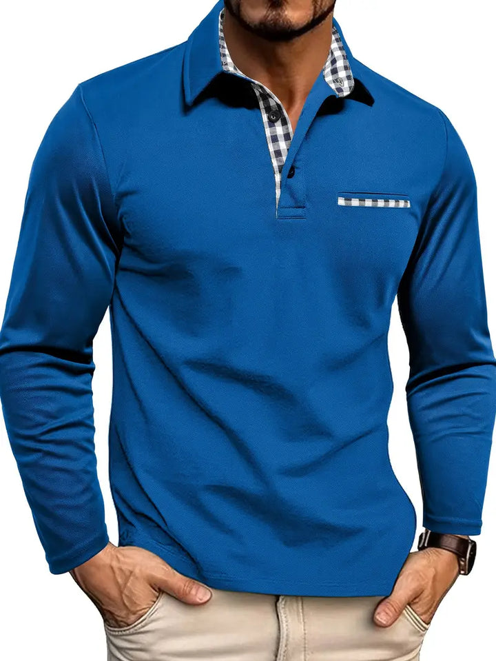 BENSON | LONG SLEEVE POLO SHIRT FOR MEN