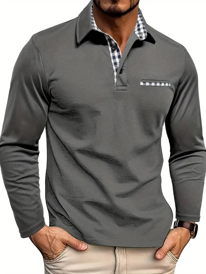 BENSON | LONG SLEEVE POLO SHIRT FOR MEN