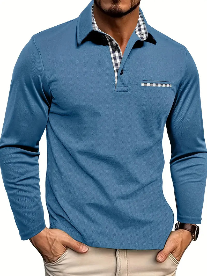 BENSON | LONG SLEEVE POLO SHIRT FOR MEN