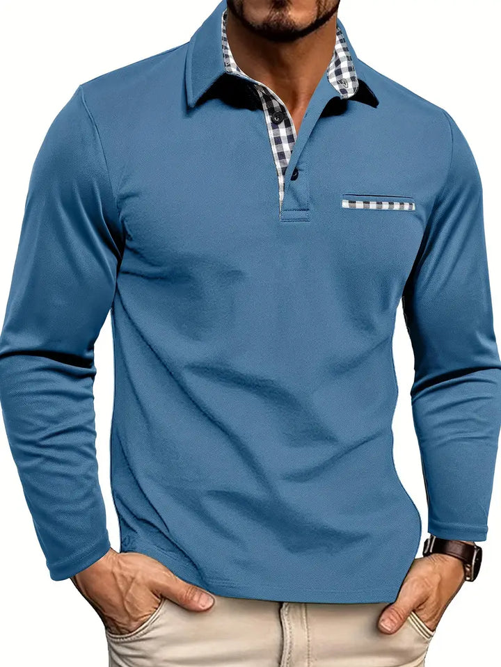 BENSON | LONG SLEEVE POLO SHIRT FOR MEN