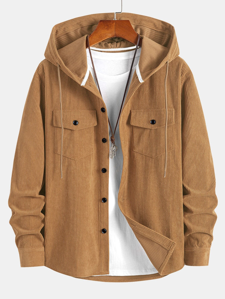 Robert | Cotton Hooded Overshirt
