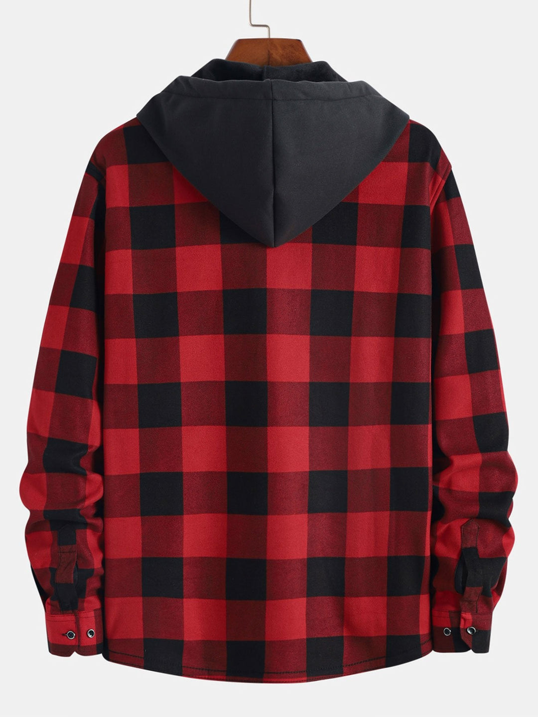 David | Flannel fleece lined hoodie shirt