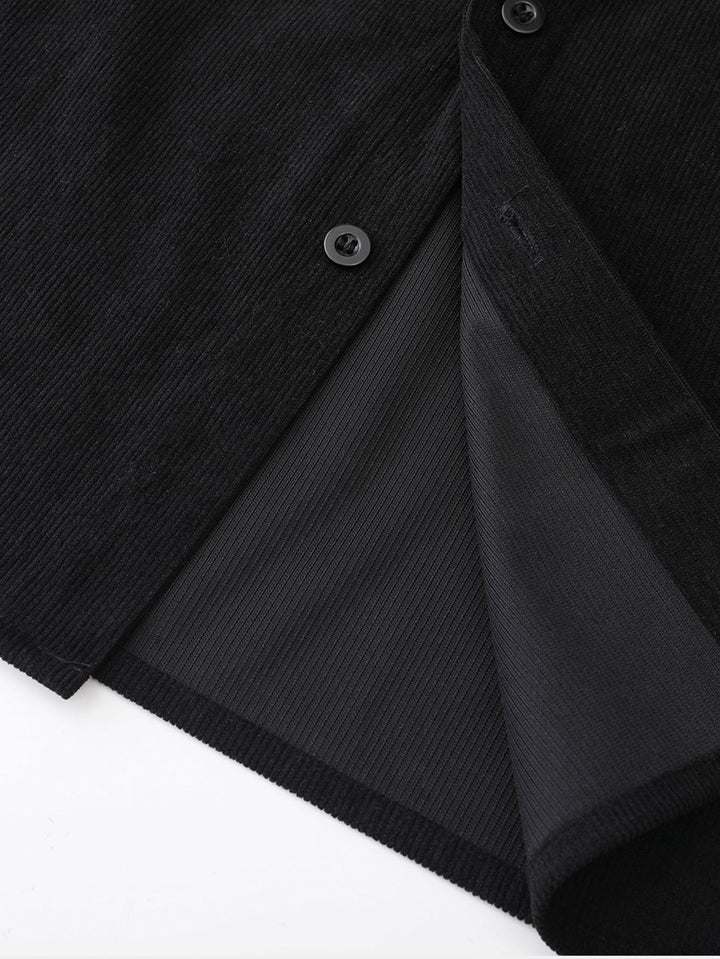 Samuel | Checked Corduroy Panel Shirt