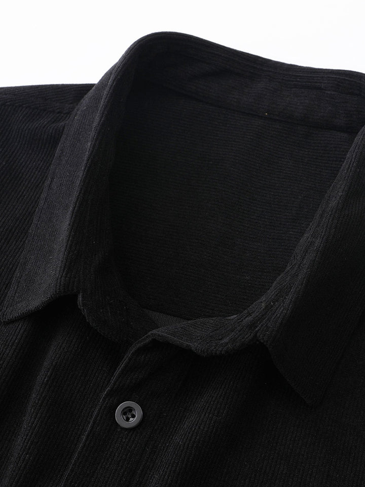 Samuel | Checked Corduroy Panel Shirt