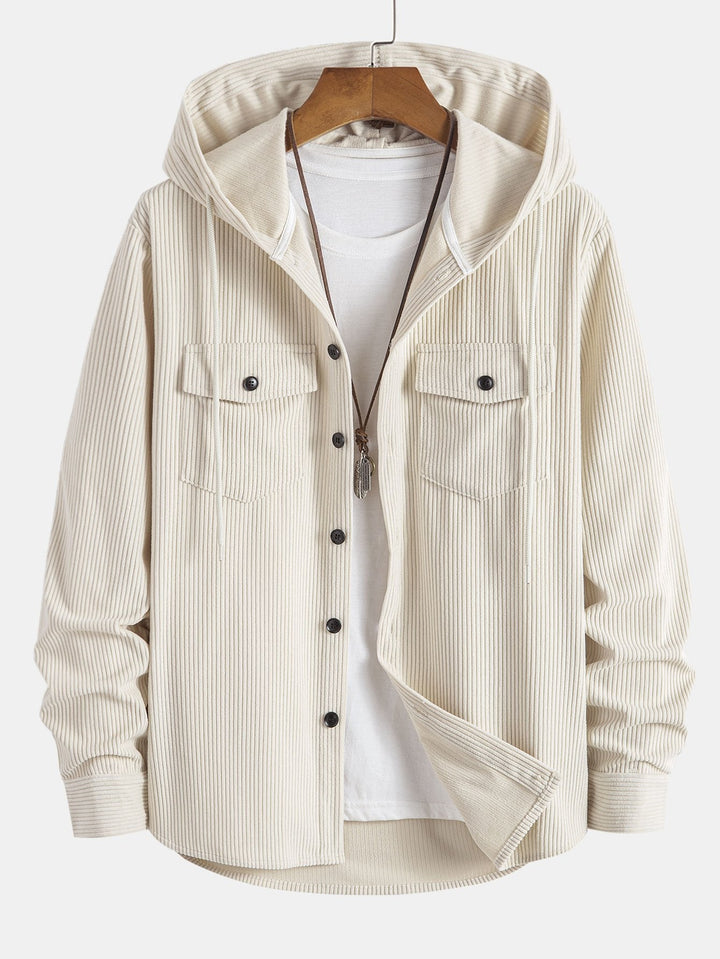 Robert | Cotton Hooded Overshirt