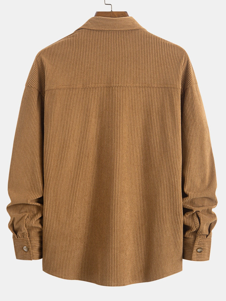 Andrew | Relax Fit Corduroy Check Patchwork Shirt