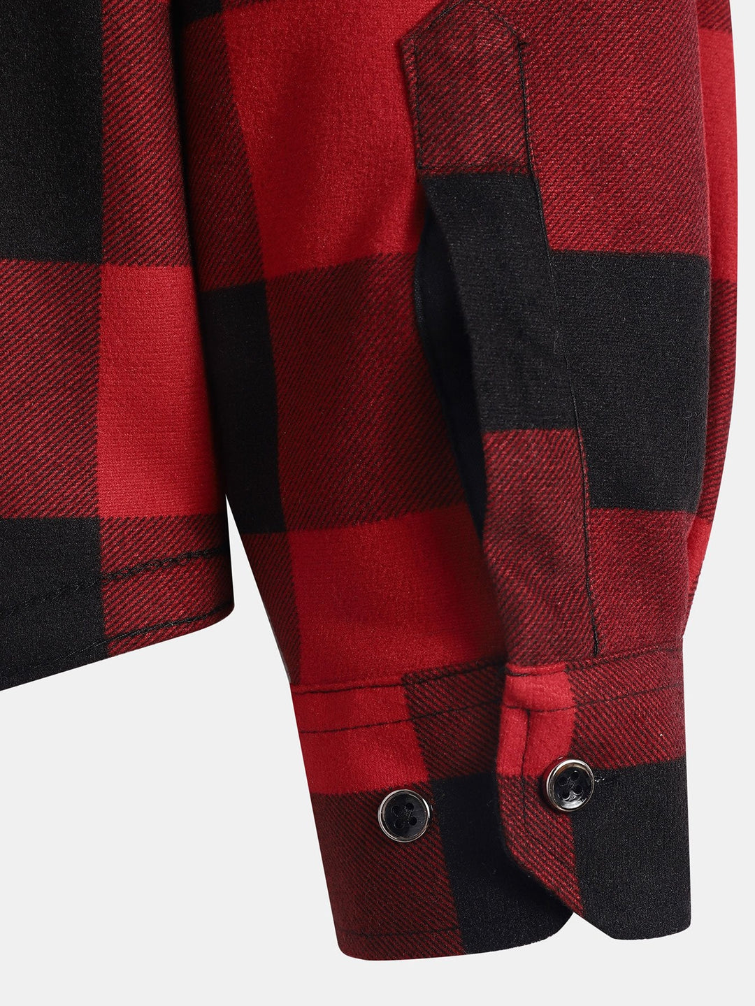 David | Flannel fleece lined hoodie shirt