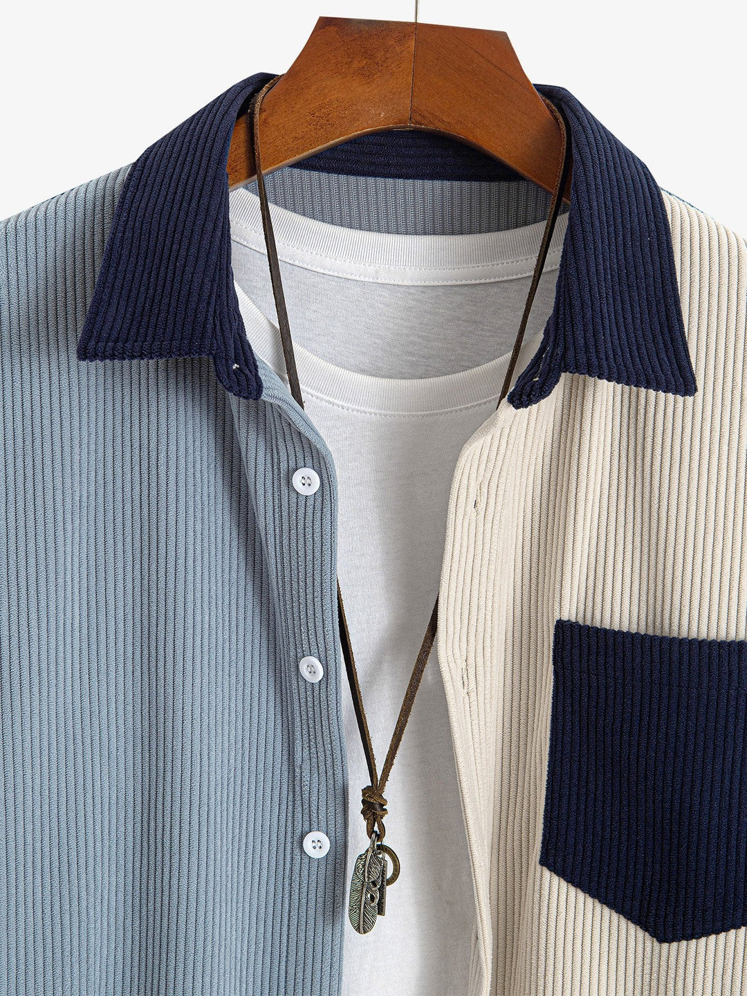 William | Corduroy Patchwork Shirt