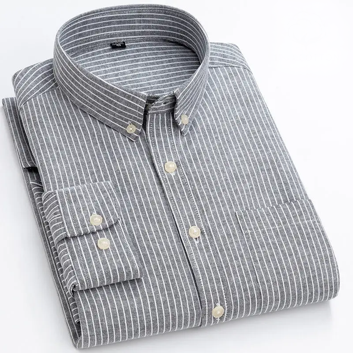 Devon | Modern Striped Cotton Shirt